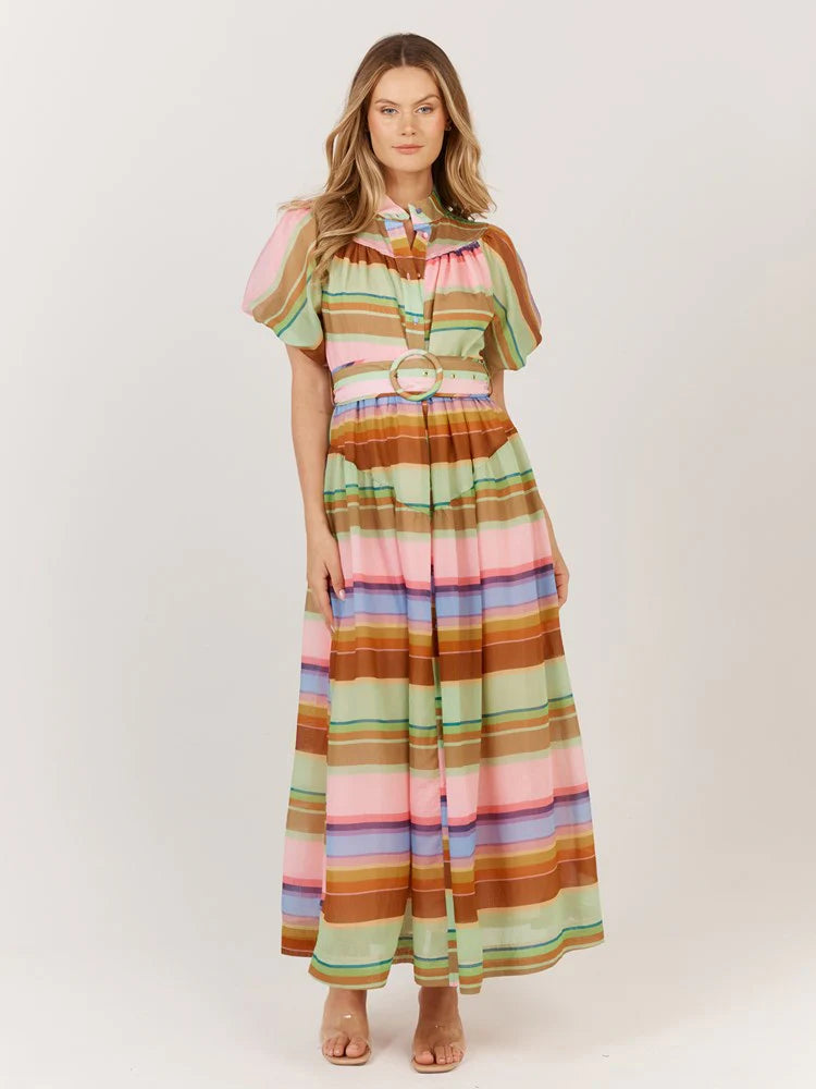 Siesta Dress By Fate + Becker - Stripe