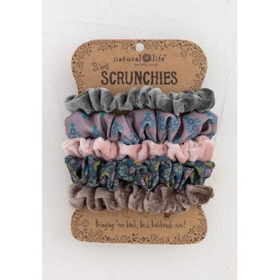 Mixed Scrunchies S/5 - Grey