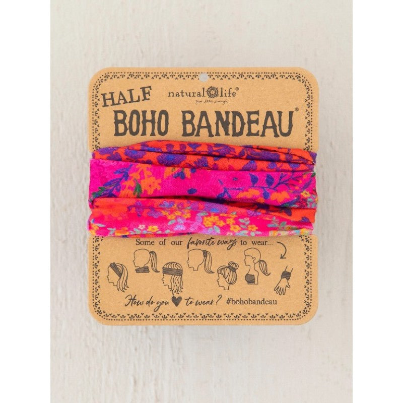 Boho Bandeau Half Pink Om Border