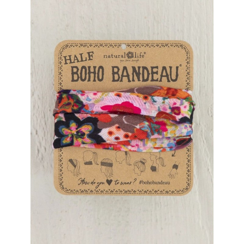 Boho Bandeau Half Meadow Light Pink