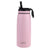 Oasis Insulated Sports Bottle WIth Straw - Carnation