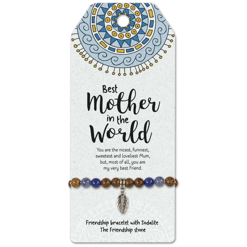 Best Mother -Friendship Bracelet With Sodalite The Friendship Stone