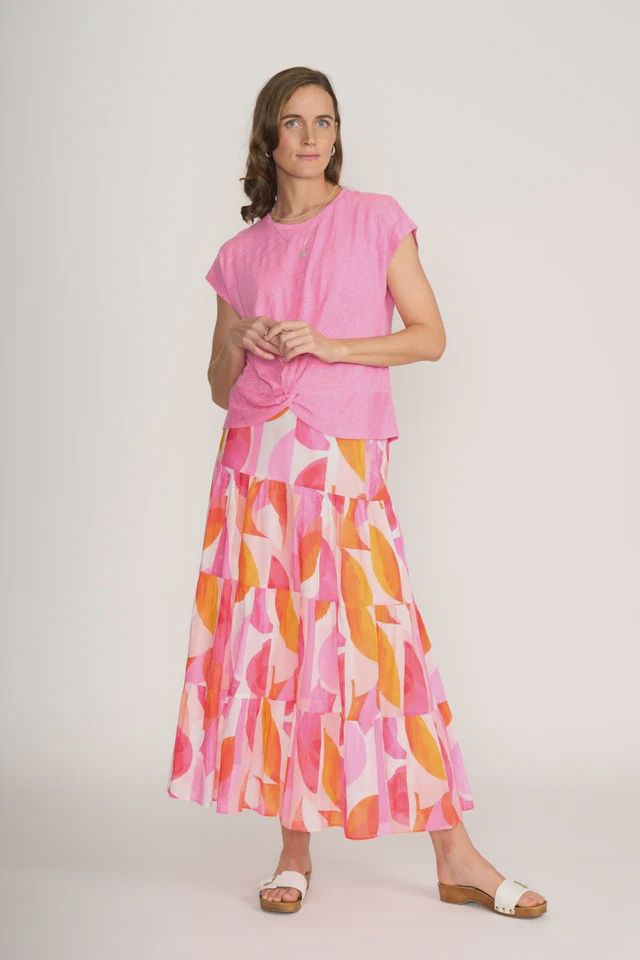 Do The Twist Top By Foil - Pink