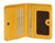 Small Leather Clip Wallet - Yellow