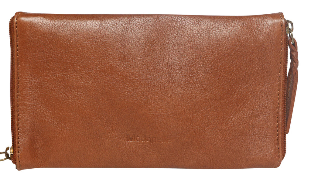 Leather Optical/Phone Case - Tan