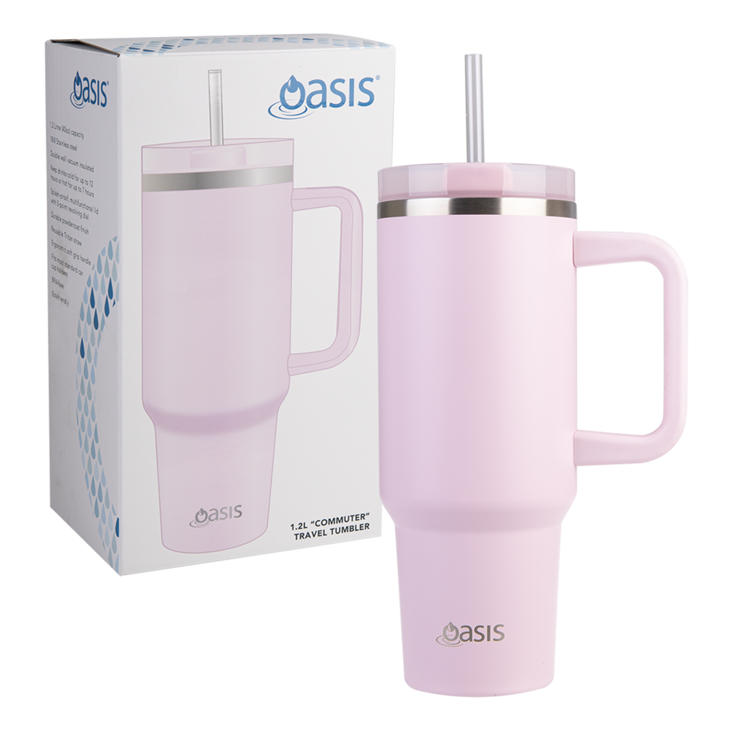 Oasis Insulated Commuter Travel Tumbler - Pink Lemonade