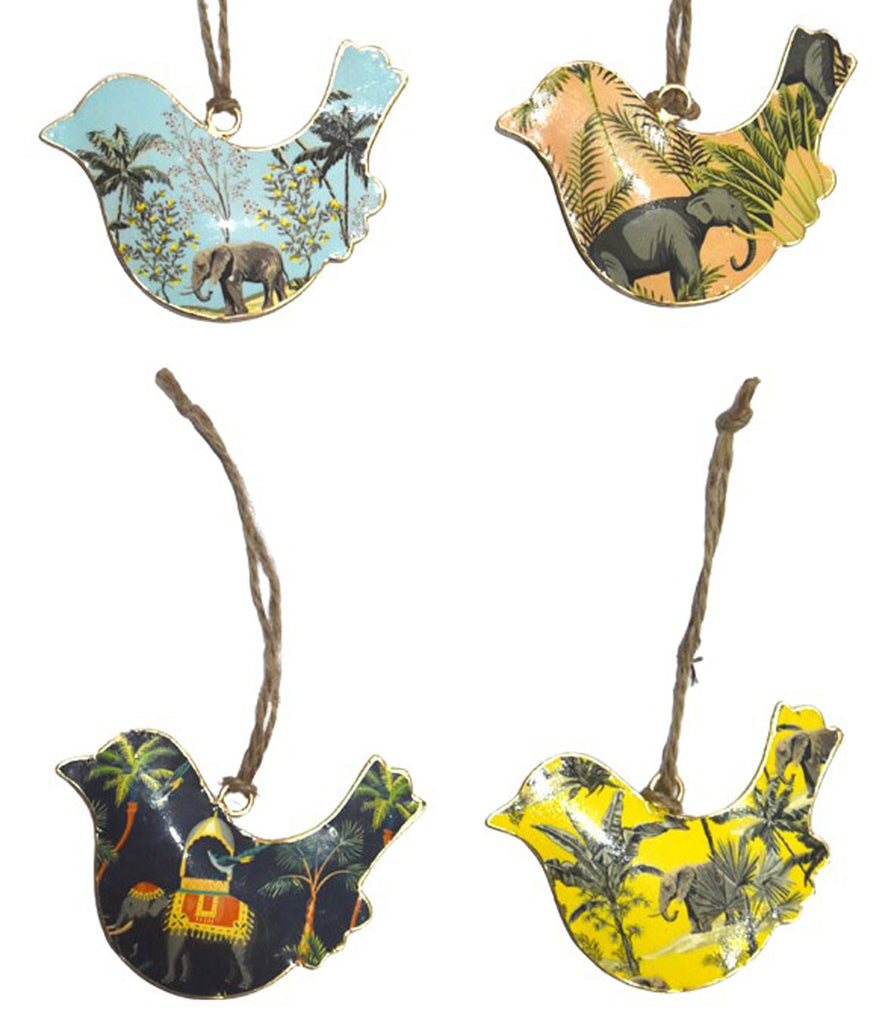 Hanging Bird 10cm - Assorted Elephant Design