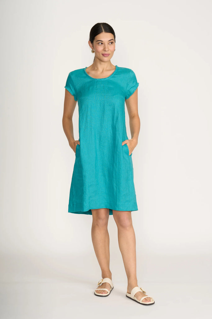 Festival Dress By Foil - Aquatic