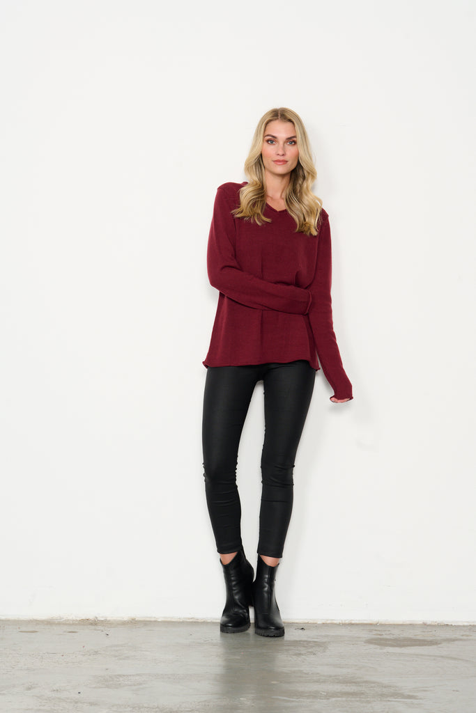 Everyday Jumper By Holmes & Fallon - Burgundy