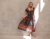 Elastic Waist Dress By Holmes & Fallon - Tropical Print