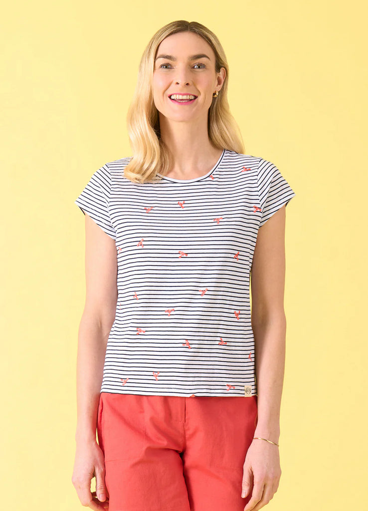 Sumner Tee By Charlie Jane - Lobster Stripe