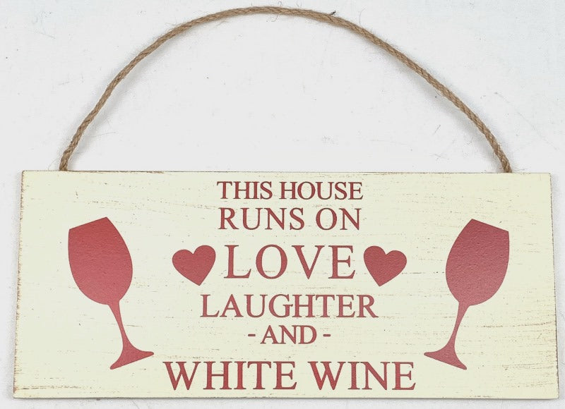 Sign This House Runs - 24x10cm