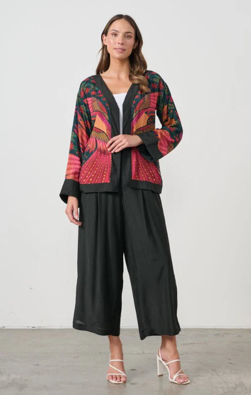 Open Jacket By Caju - Kaleidoscope Toucan