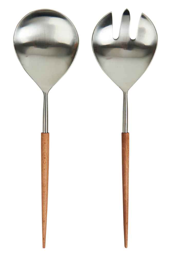 Eb&Ive Alma Salad Servers - Natural