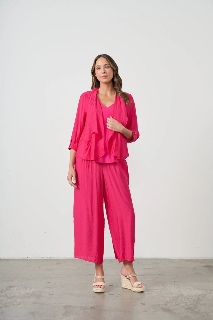 Lightweight Swing Jacket By Caju - Hot Pink