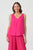 Swing V-Neck Tank By Caju - Hot Pink