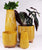 Zari Planters on Saucer Mustard