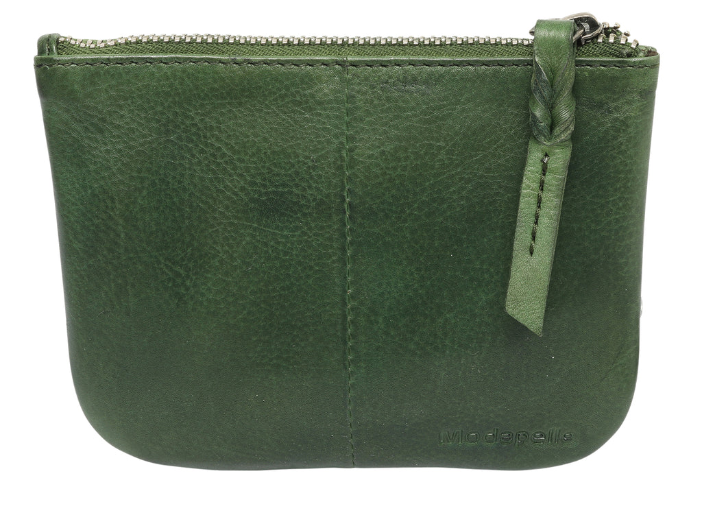 Leather Coin Purse By Modapelle - Green