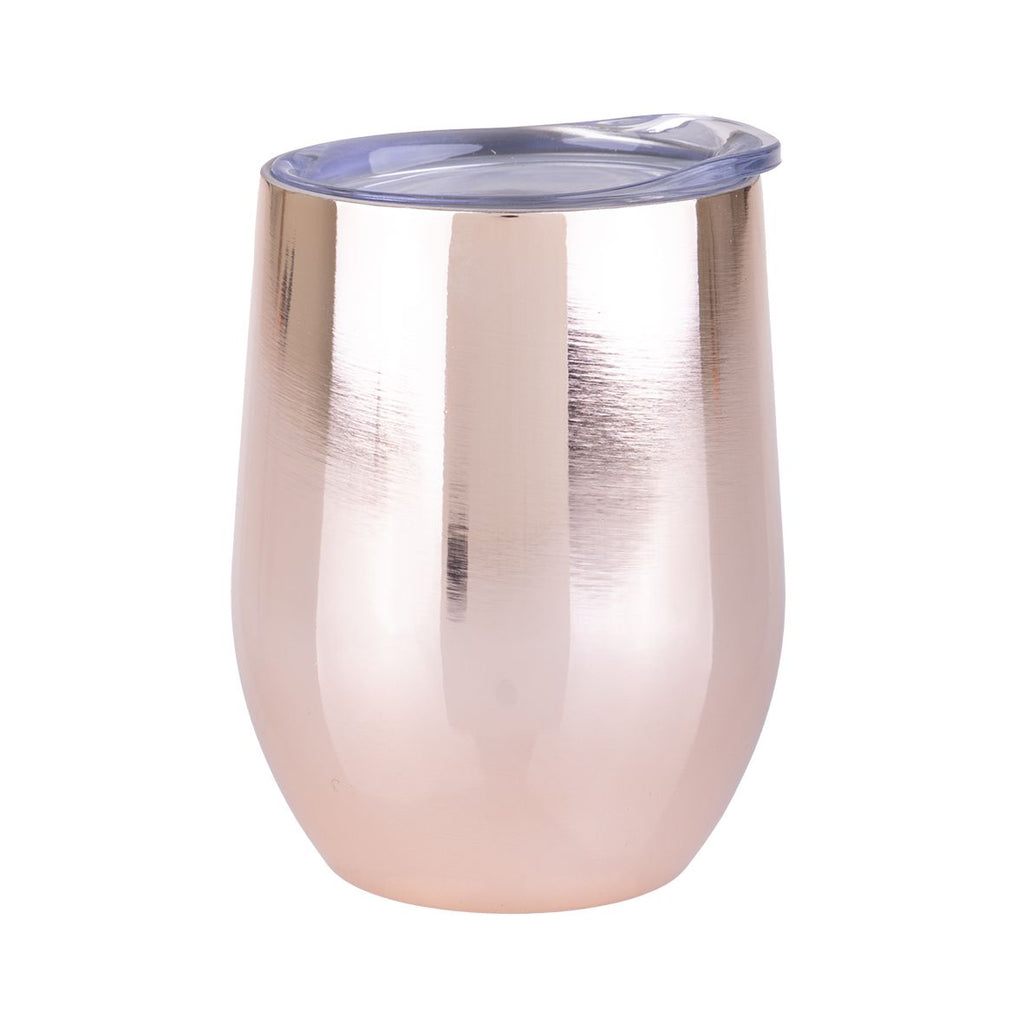 Oasis Double - Wall Insulated Wine Tumbler - 330ml - Mirror Gold