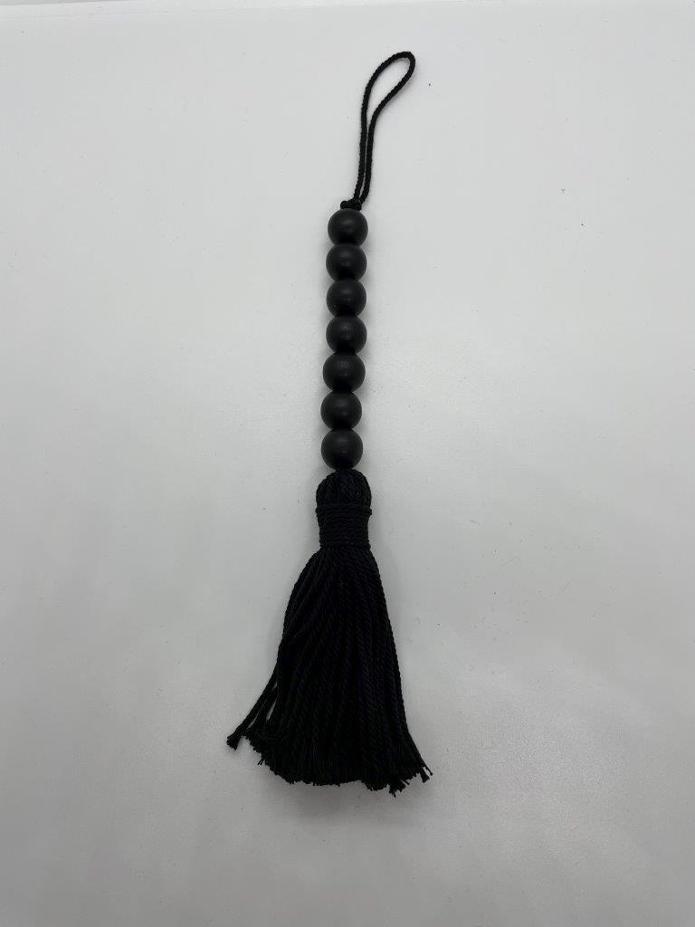 Wood Beads Black Garland