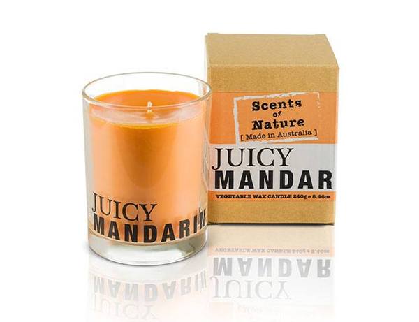 Juicy Mandarin Candle 240g By Scents Of Nature