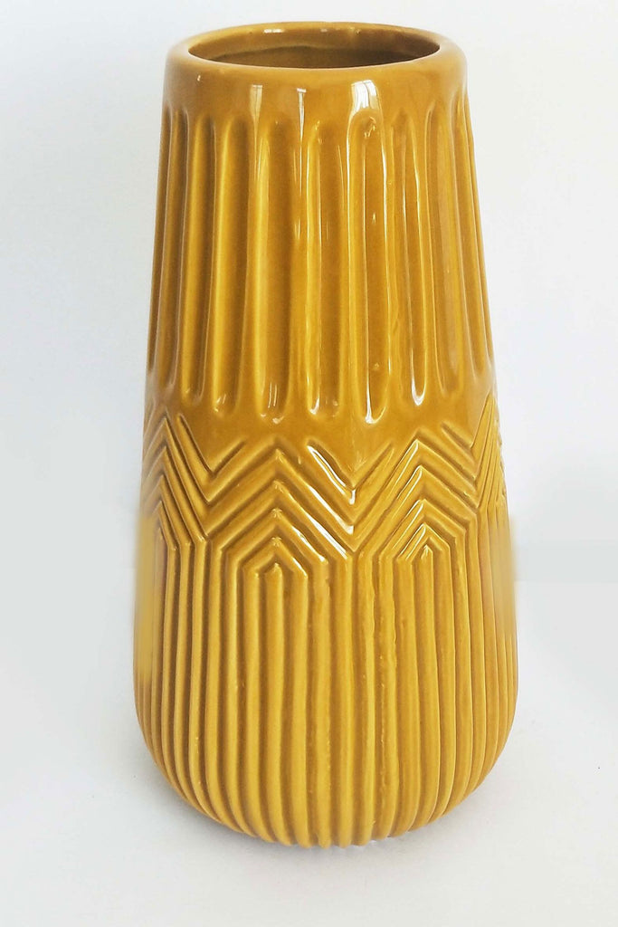 Zari Vase Mustard