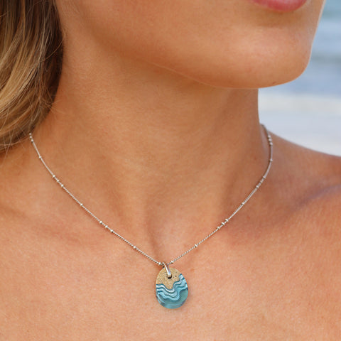 Oceanfront Necklace - Aqua