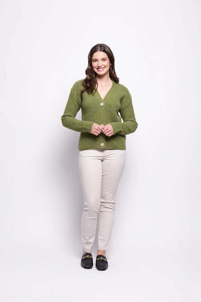 Good Reception Cardigan By Foil - Matcha