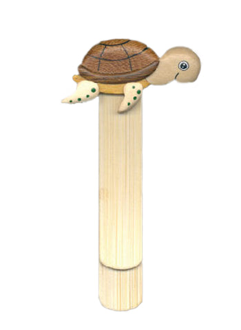 Bamboo Animal Face Bookmark - Turtle