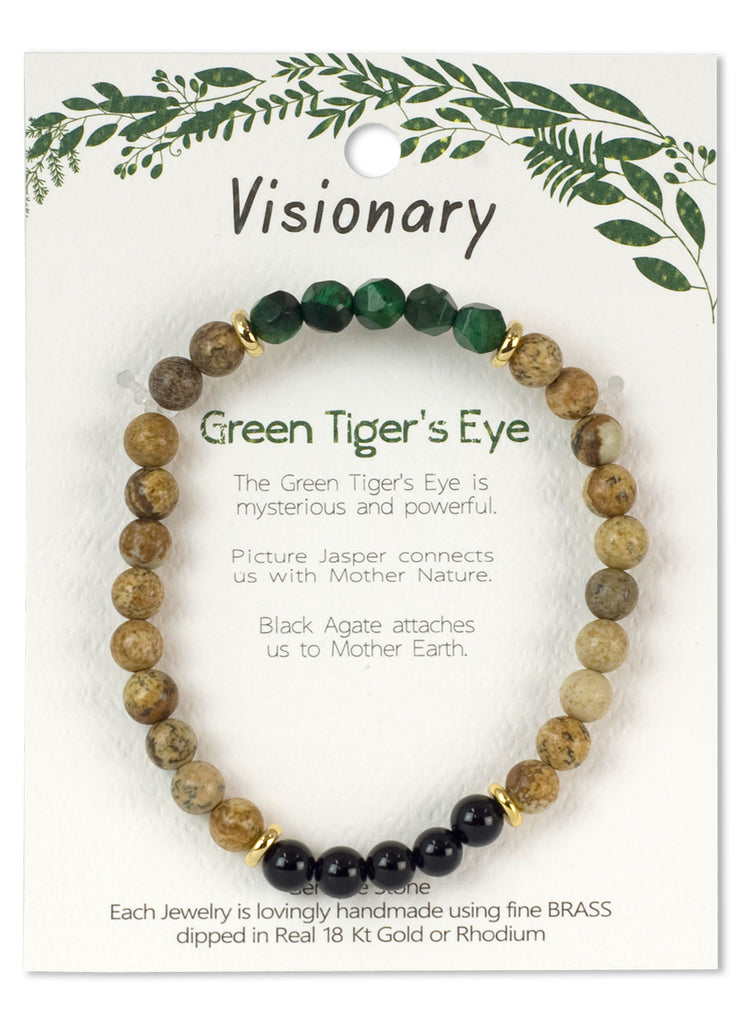Visionary Wellness Bracelet - Green Tigers Eye