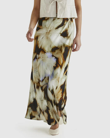 Carmine Skirt By Sass - Blurred Floral