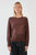 Maiken Lurex Knit Jumper By Sass - Chocolate