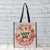 Happy Bag Large - Vert Whimsy Folral Wreath
