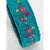 Velvet Embroidered Headband - Turquoise