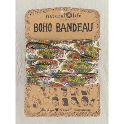 Boho Bandeau - Retro Daisies Cream