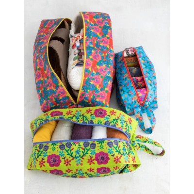 Pack & Go Bag Set/3 - Bright Floral
