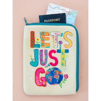 Travel Document Pouch - Let's Just Go