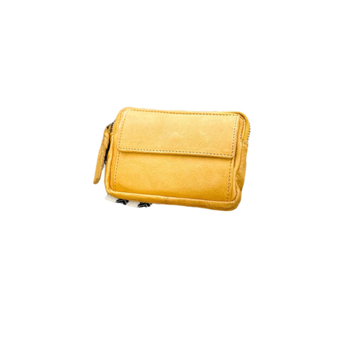 Soft Cow Leather Coin Purse By Modaplle - Yellow