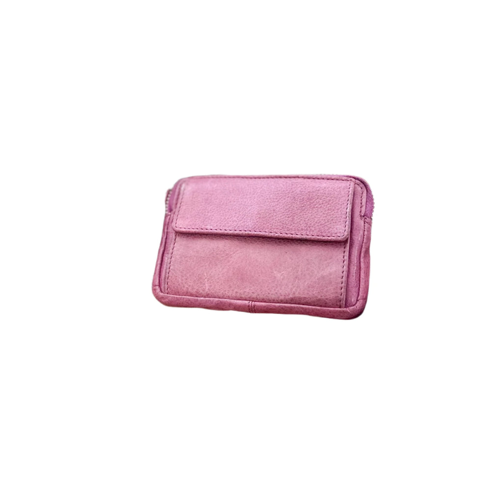 Soft Cow Leather Coin Purse By Modapelle - Pink