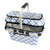 Sachi 4 Person Insulated Picnic Basket - Gingham Blue/Grey