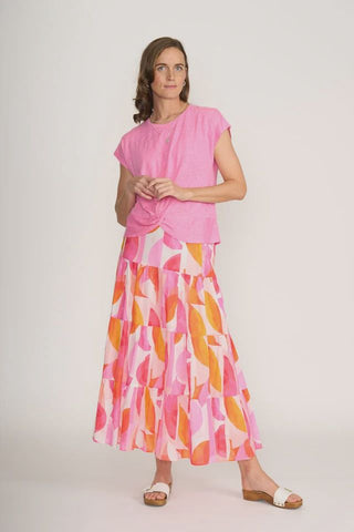 Do The Twist Top By Foil - Pink