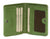 Small Leather Clip Wallet - Grass