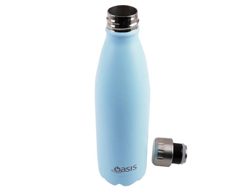 Oasis Stainless Steel Insulated Drink Bottle - 500ml - Matte Island Blue