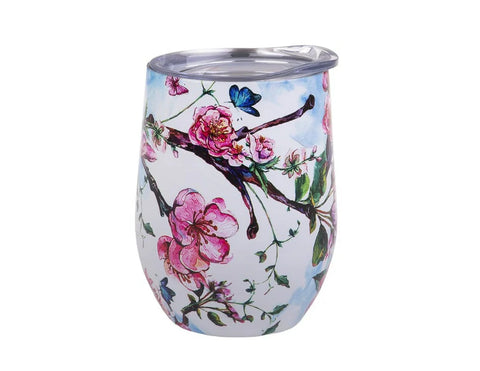 Oasis Double-Wall Insulated Wine Tumbler - 330mnl - Spring Blossom