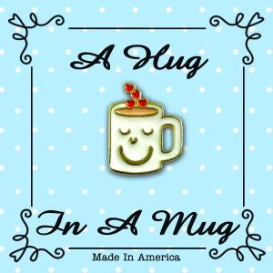 A Hug In a Mug Pin/Brooch