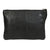 Vintage Cow Leather Wristlet Bag By Modapelle - Black