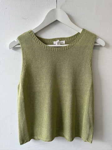 Spring Knitted Tank By Little Lies - Sage