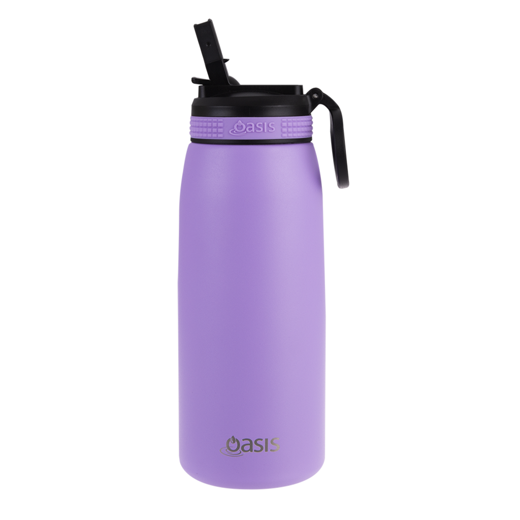 Oasis Insulated Sports Bottle With Straw - Lavender