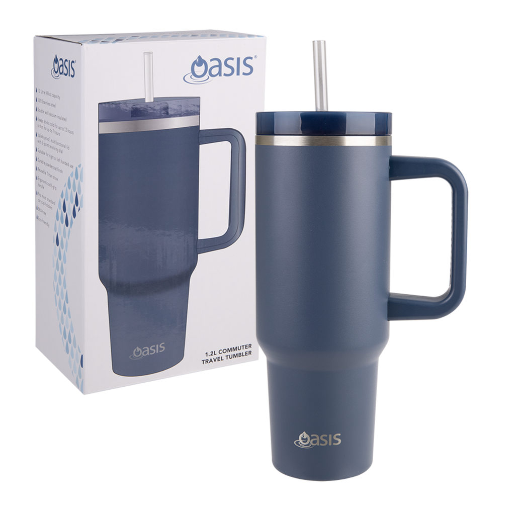 Oasis Insulated Commuter Travel Tumbler - Indigo