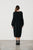 Half Rib Puff Sleeve Knit Dress By Caju - Black